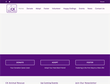 Tablet Screenshot of ckanimalrescue.com